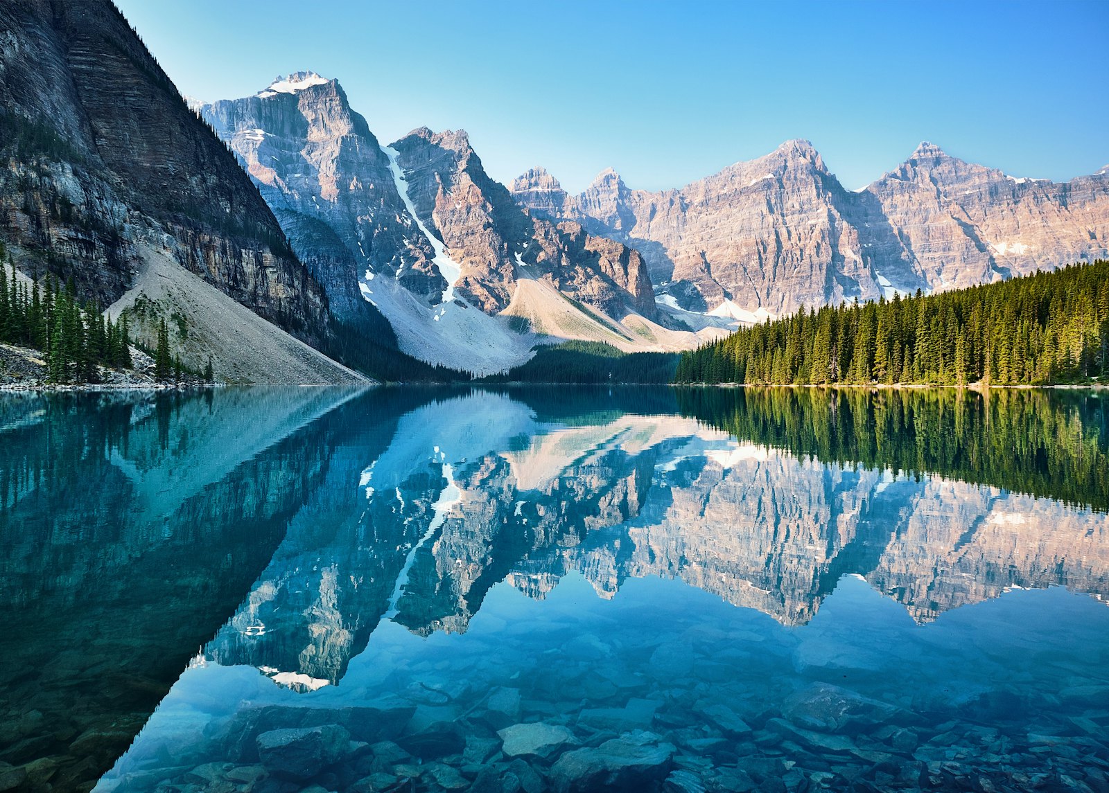 Moraine Lake in the Canadian Rockies